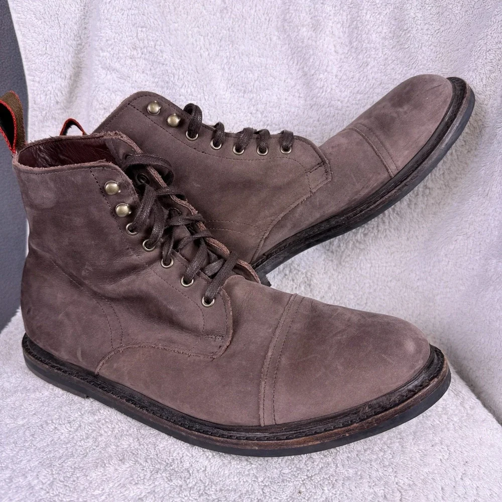 Allen Edmonds‎ Surrey Men's Boots Outsole Cap Toe Light Brown Size 11D Commando
